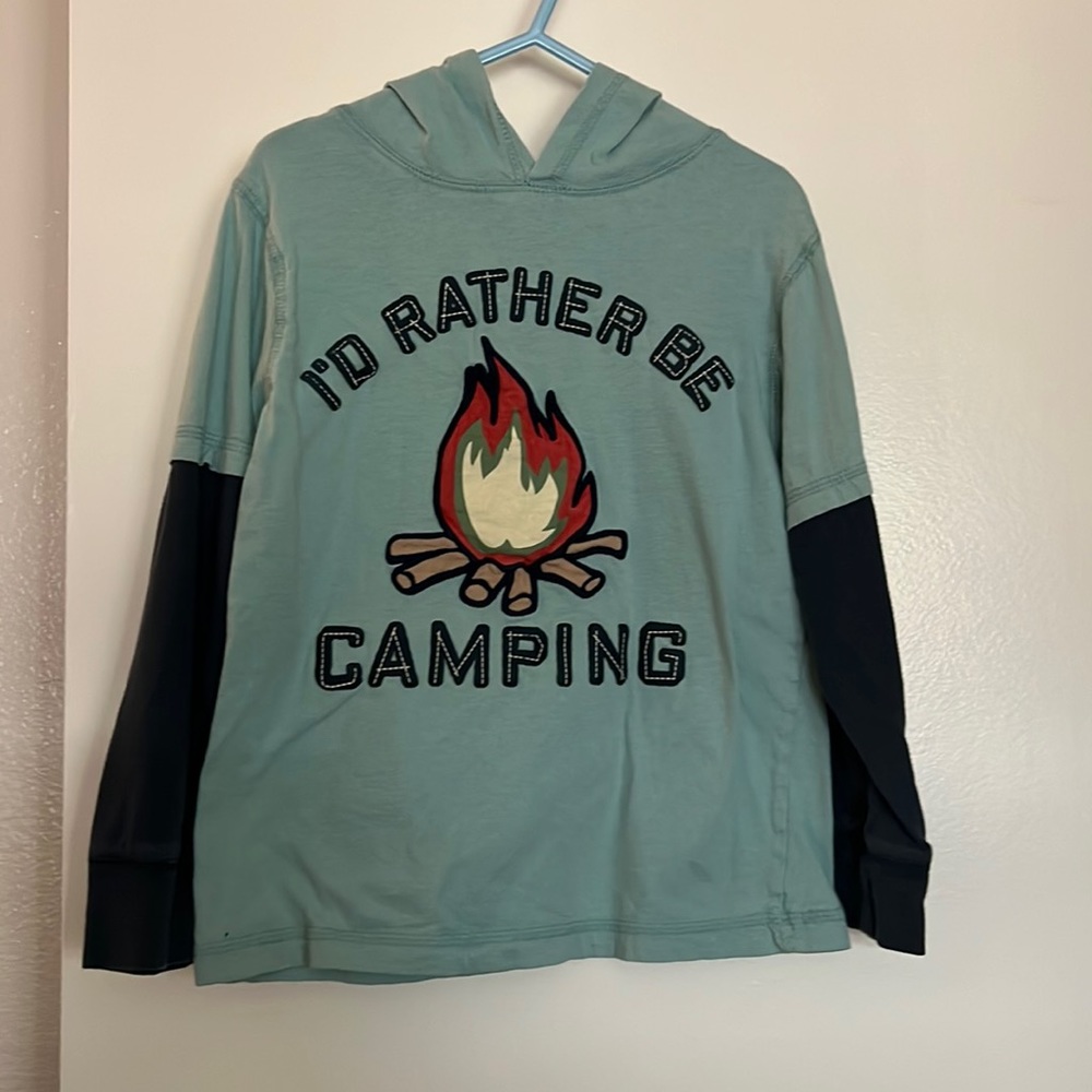 Gymboree long sleeve hooded shirt